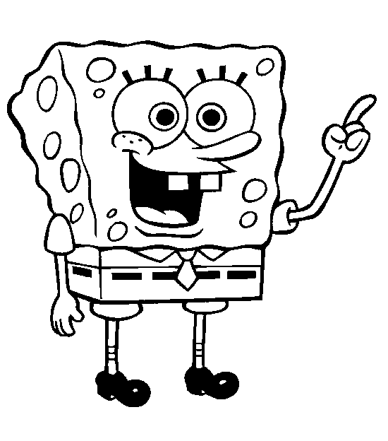 Spongebob schwammkopf ausmalbilder