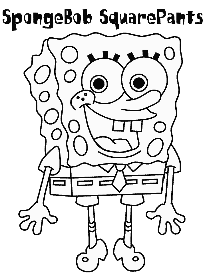 Spongebob schwammkopf ausmalbilder