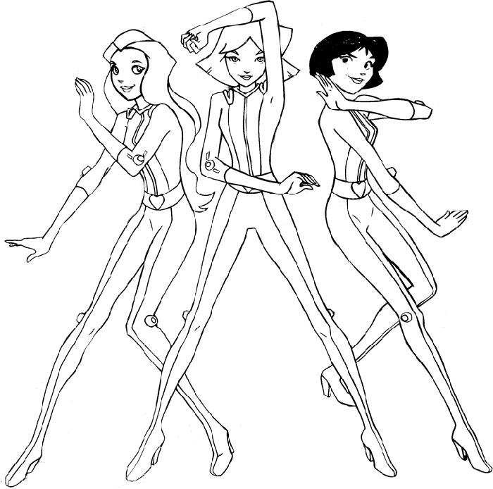 Totally spies ausmalbilder