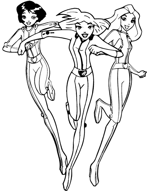 Totally spies ausmalbilder