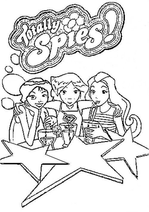 Totally spies ausmalbilder