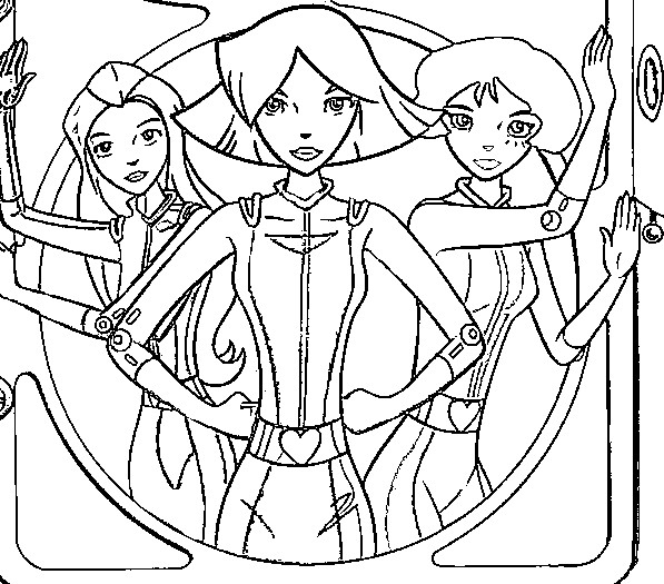 Totally spies ausmalbilder