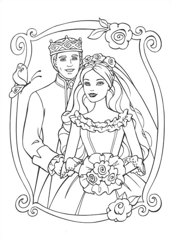 Barbie als die prinzessin und das dorfmadchen ausmalbilder