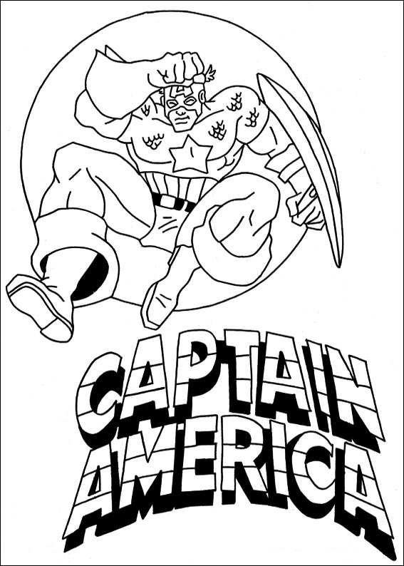 Captain america ausmalbilder