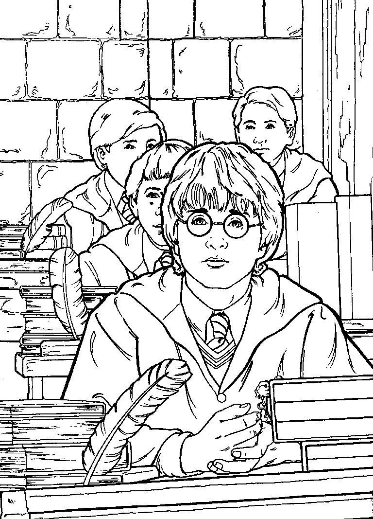 Harry potter und die kammer des schreckens ausmalbilder