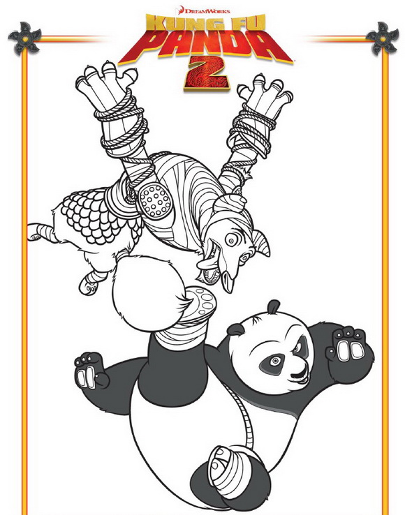 Kung fu panda 2 ausmalbilder