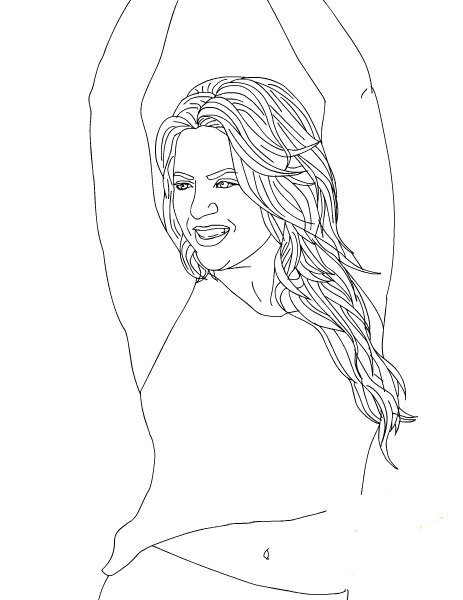 Shakira ausmalbilder