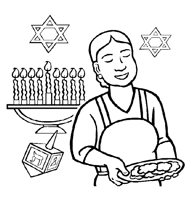 Hannukah ausmalbilder