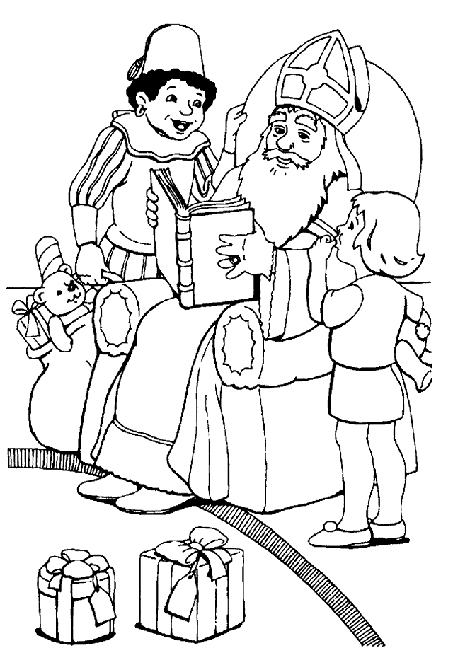 Sankt nikolaus ausmalbilder