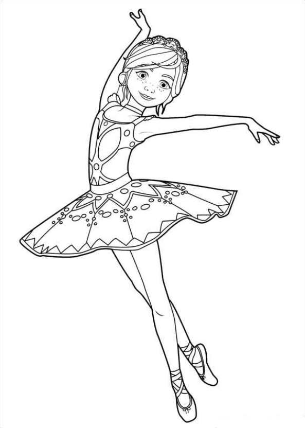 Ballerina ausmalbilder