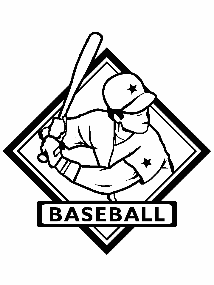 Baseball ausmalbilder