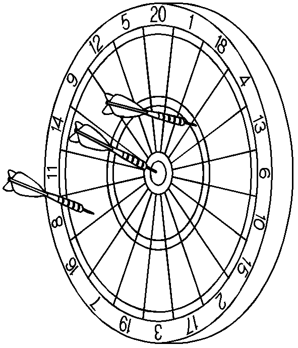 Darts ausmalbilder