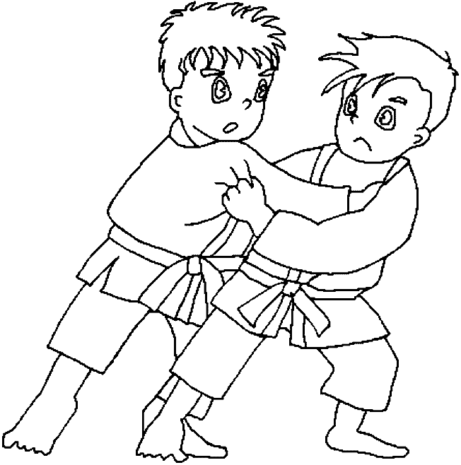 Judo ausmalbilder