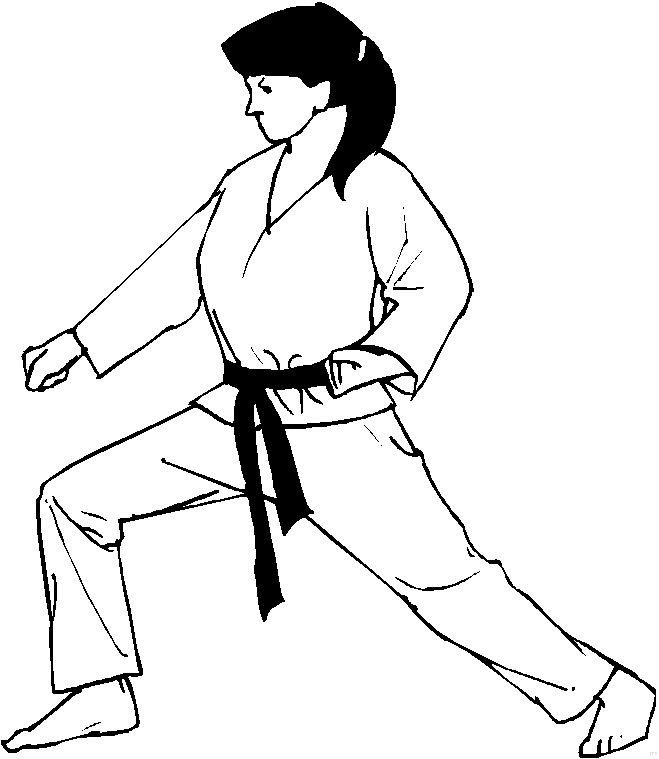 Karate ausmalbilder