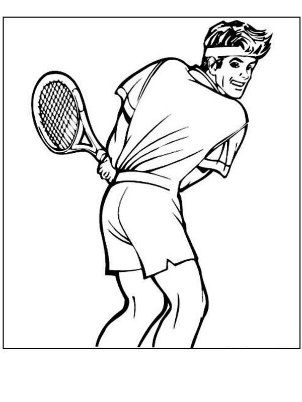 Tennis ausmalbilder