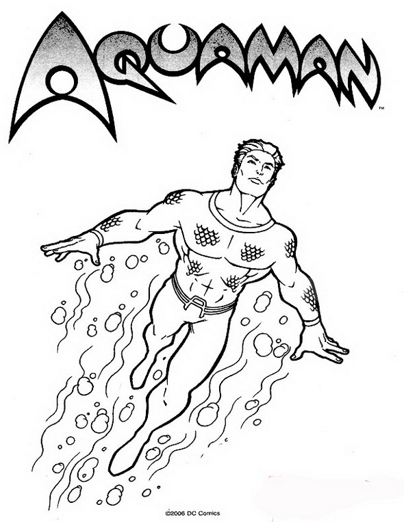 Aquaman ausmalbilder