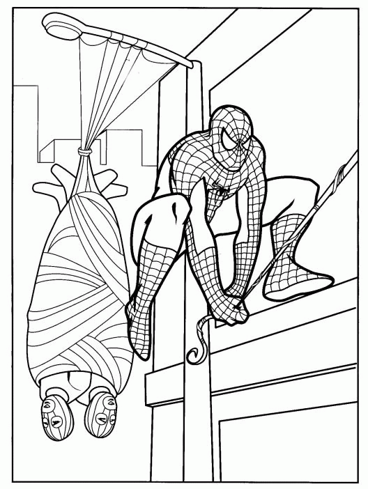 Spiderman ausmalbilder