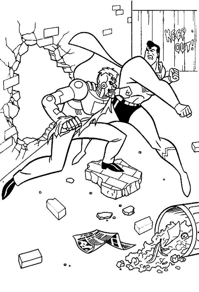 Superman ausmalbilder