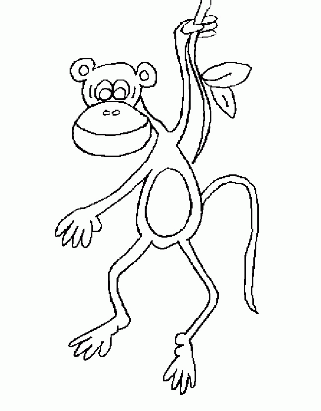 Affen ausmalbilder