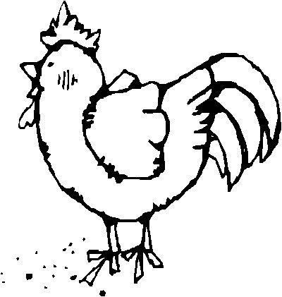 Huhn ausmalbilder