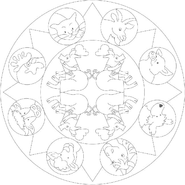 Mandala ausmalbilder
