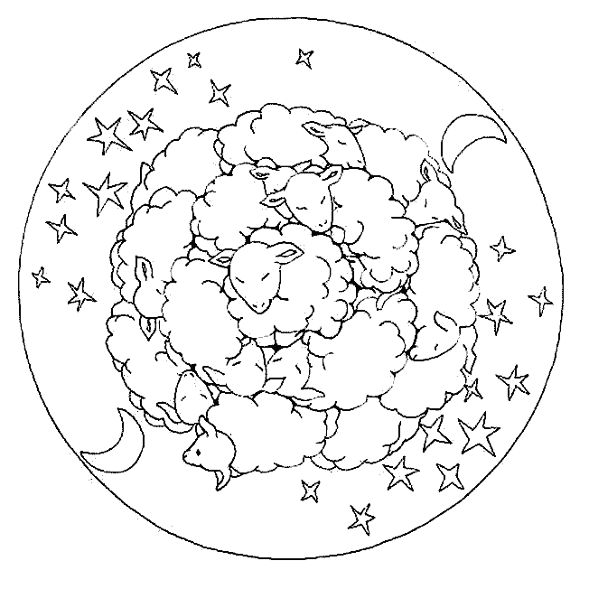 Mandala ausmalbilder