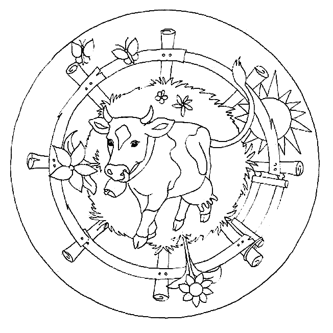 Mandala ausmalbilder