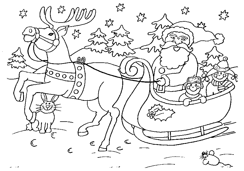 Weihnachten schlitten