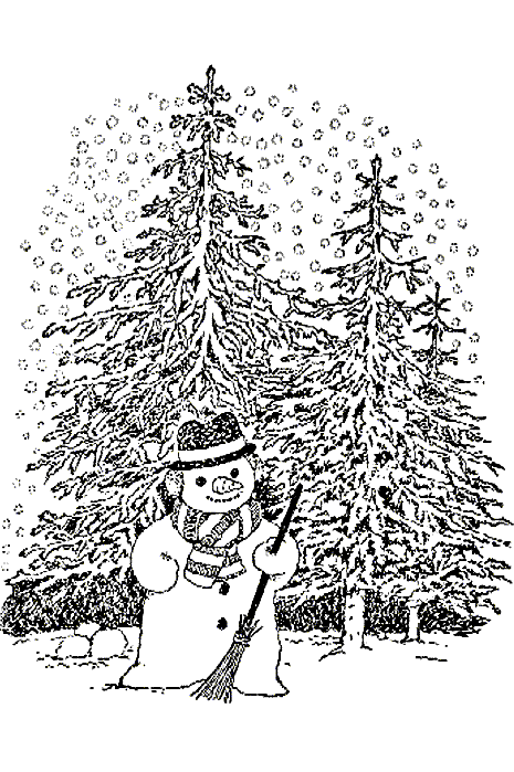 Weihnachten schneemann ausmalbilder