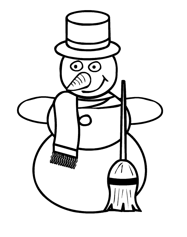 Weihnachten schneemann ausmalbilder