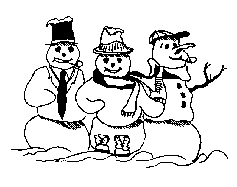 Weihnachten schneemann ausmalbilder