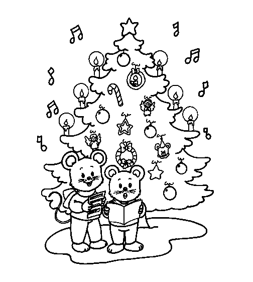 Weihnachten singen ausmalbilder