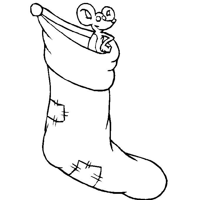 Weihnachten socken ausmalbilder