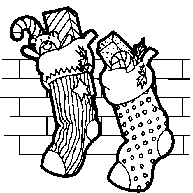 Weihnachten socken ausmalbilder