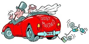 Just married bilder