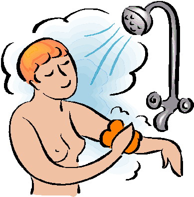 Badewanne und dusche cliparts