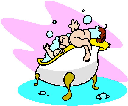 Badewanne und dusche cliparts