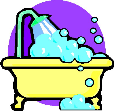 Badewanne und dusche cliparts