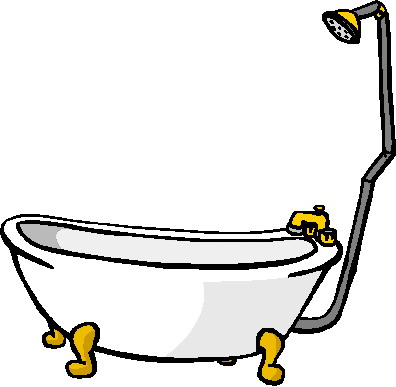 Badewanne und dusche cliparts