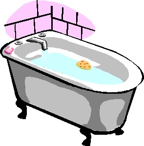 Badewanne und dusche cliparts