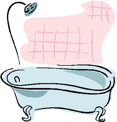 Badewanne und dusche cliparts