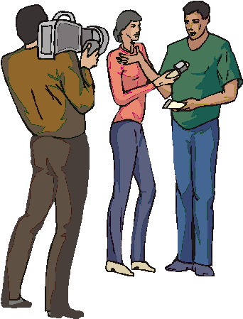 Interview cliparts