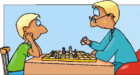 Schach spielen cliparts