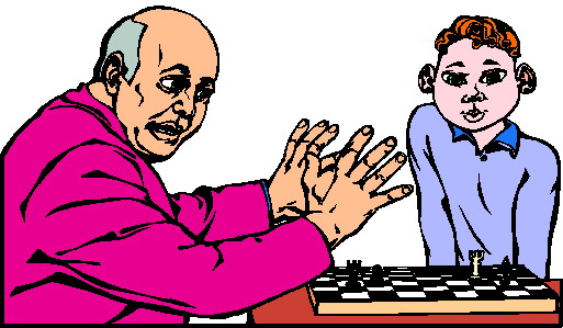 Schach spielen cliparts