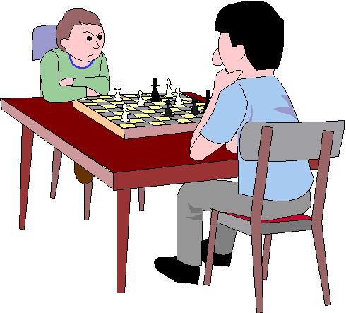 Schach spielen cliparts