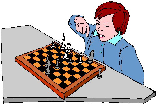 Schach spielen cliparts