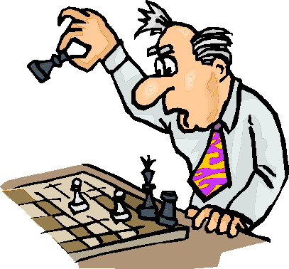 Schach spielen cliparts