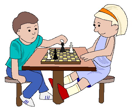 Schach spielen cliparts