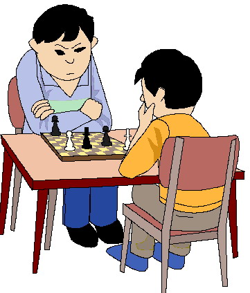 Schach spielen cliparts