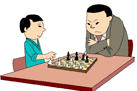 Schach spielen cliparts